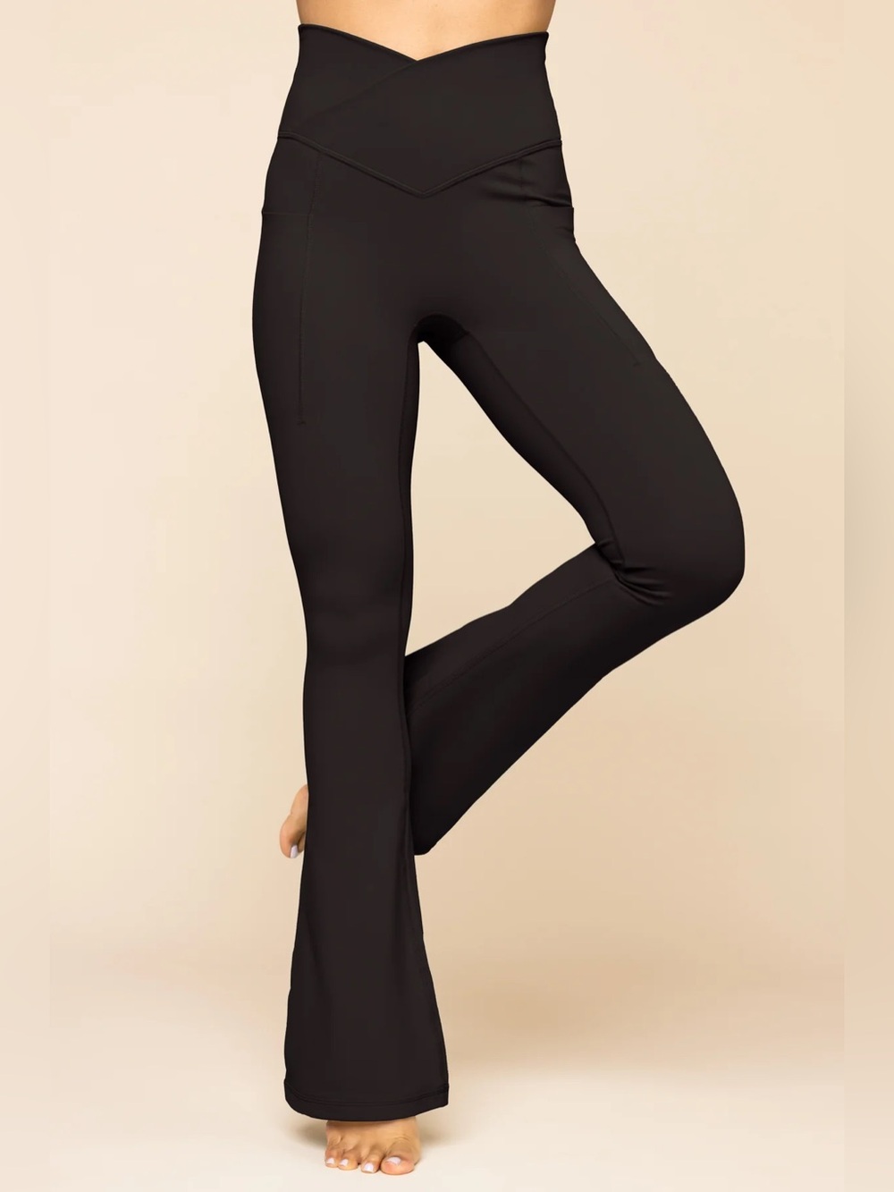 Popflex Crisscross Hourglass® Flared Legging with Pockets